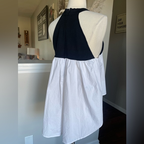 Vici color block billowy high low crop top boho S - Picture 7 of 9